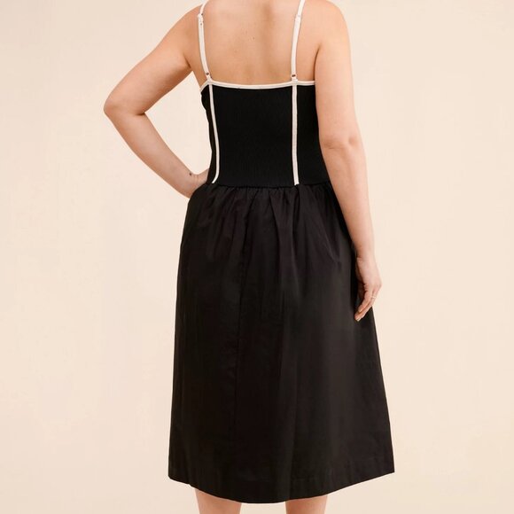 ANTHROPOLOGIE: Contrast Pipelined Corset Dress - Picture 2 of 4